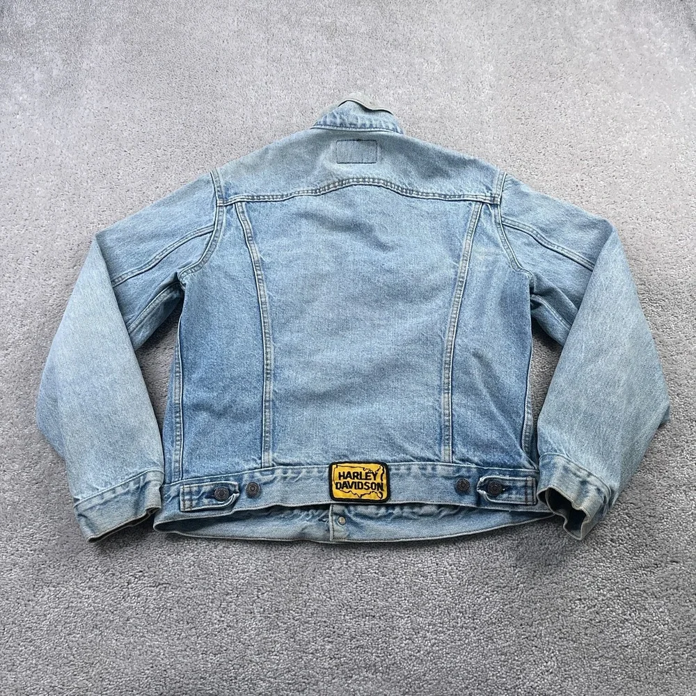 Vintage Levis Denim Jacket Mens 40R Blue Trucker Biker‎ Harley Made in USA 70506